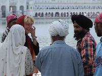 Im Gespräch mit den freundlichen Sikhs
