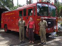 Stolze Feuerwehrleute